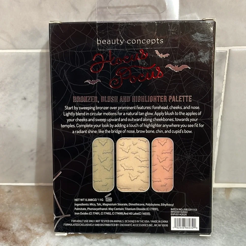 Beauty Concepts Bunch of Hocus Pocus Palette Bronzer, Blush, and Highlighter NEW